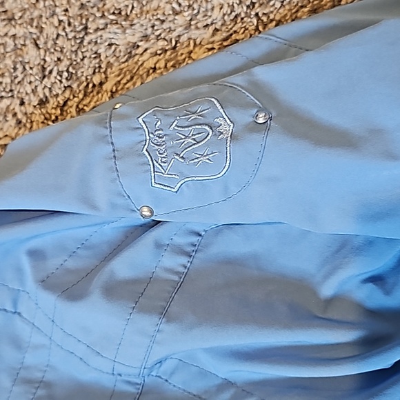 STUNNING VINTAGE KAELIN BLUE TRACKSUIT - Picture 4 of 14